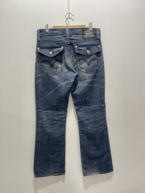 Other Designers Vintage - LEVIS 708 SPLATTERED PAINT NON SELVEDGE DISTRESSED JEANS