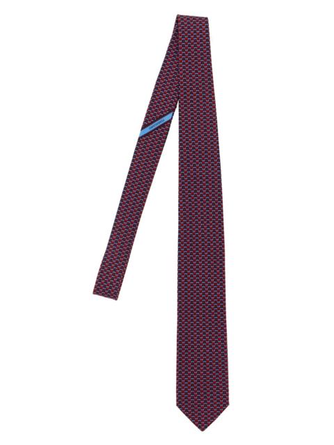 FERRAGAMO 'Gancini' print tie
