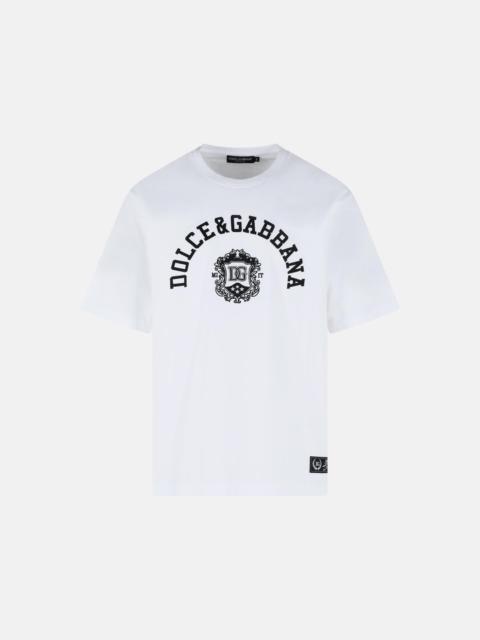 Dolce & Gabbana WHITE COTTON T-SHIRT