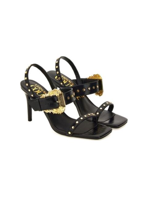 VERSACE JEANS COUTURE Versace Jeans Couture Open Sandals With Gold Buckle