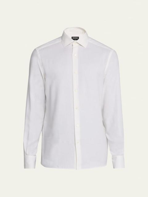 ZEGNA Men's Cashco Classic-Fit Sport Shirt