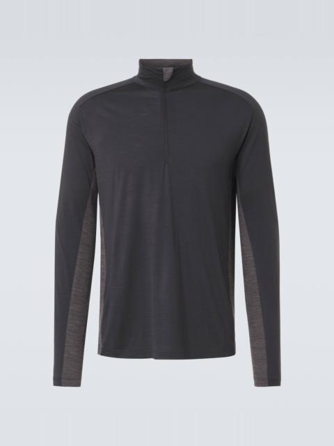 SEASE Runner virgin wool half-zip sweater