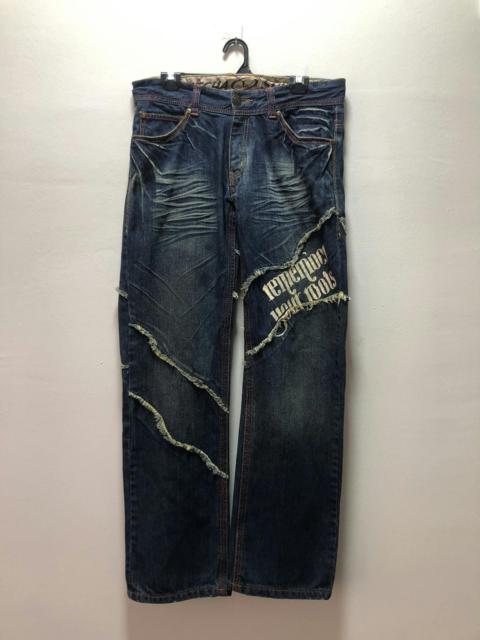 Other Designers Japanese Brand - GOTCHA Denim Pants Patchwork Distressed Style
