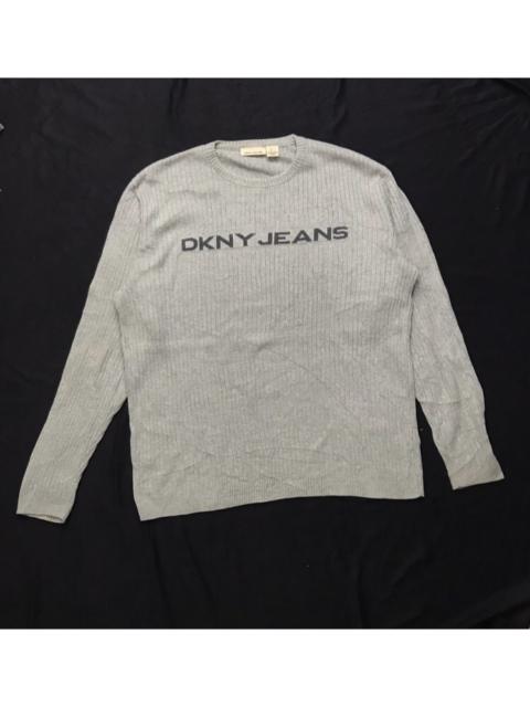 Other Designers Streetwear - Vintage DKNY SPELLOUT Big Logo Long Sleeve Sweatshirt