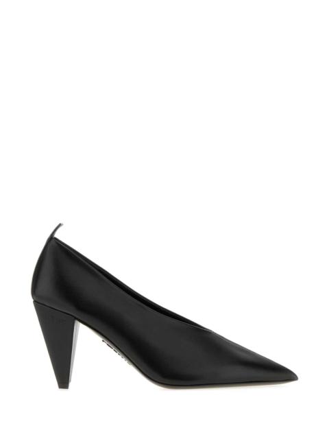 Loewe Loewe Women Black Leather Origami Cubic Pumps
