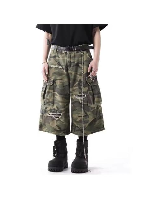 Other Designers Vintage - VIBE Street hip hop washed baggy denim shorts