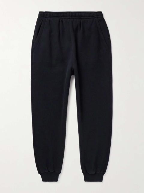 Tapered Logo-Appliquéd Cotton-Jersey Sweatpants