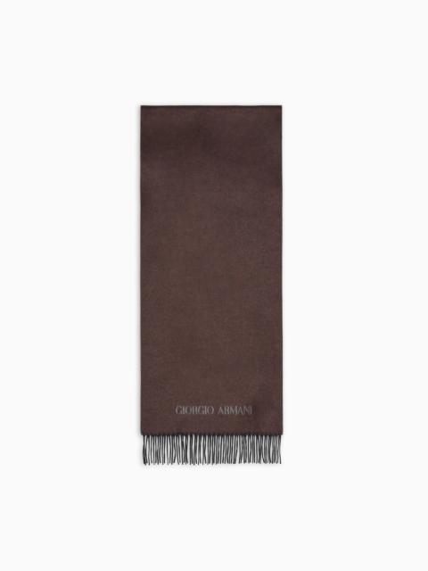 GIORGIO ARMANI SILK AND CASHMERE SCARF