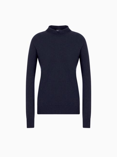 GIORGIO ARMANI Pure cashmere mock-neck jumper