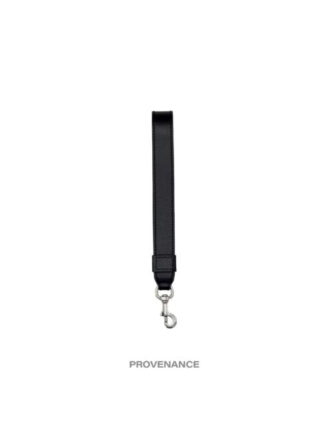 GUCCI Gucci Clutch Lanyard - Black Leather Aged SIlver