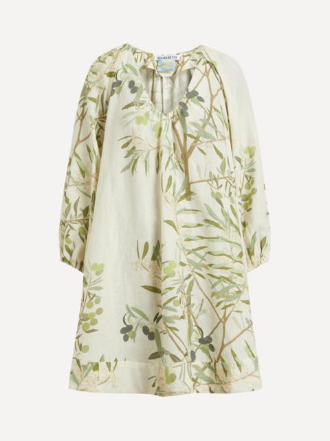 BERNADETTE Olive Tree Short Georgette Dress