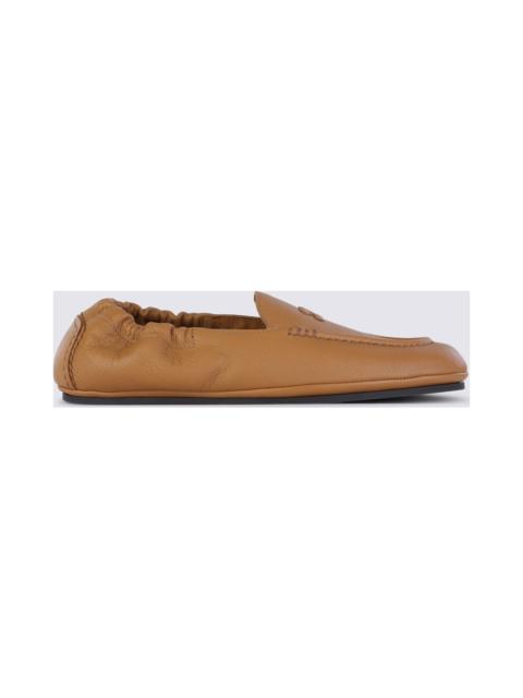 CELINE Sahara Leather Loafers