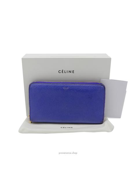 Celine Multifunction Zip Wallet - Electric Blue