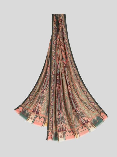 Etro FRINGED PAISLEY SCARF