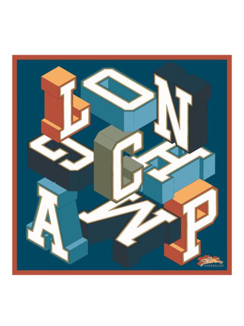 Longchamp Longchamp University Silk scarf 70 Peacock - Silk