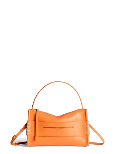 JW Anderson JW Anderson Small Loafer Leather Handbag in Bright Orange at Nordstrom