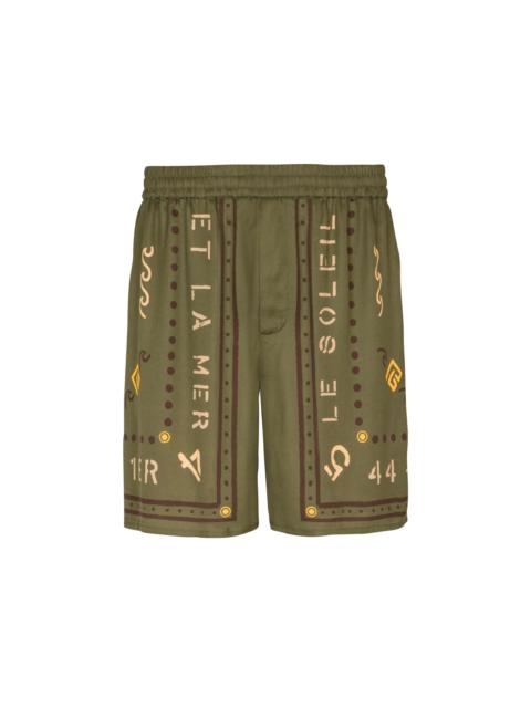 Balmain Bermuda shorts with Balmain Club print