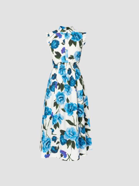 Erdem SLEEVELESS MIDI DRESS WITH FULL SKIRT