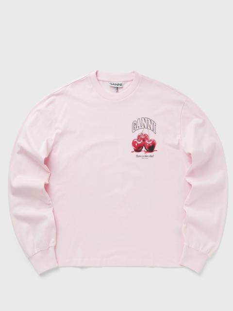 GANNI Basic cotton jersey Long sleeve