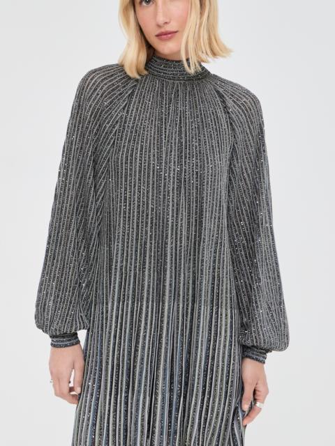 Missoni Long Sleeved Short Dress with Bow