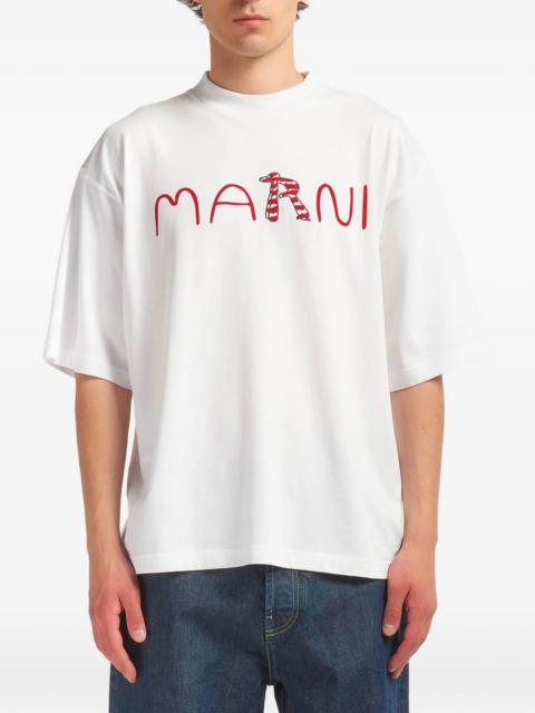 Marni Marni Embroidered Logo T-shirt