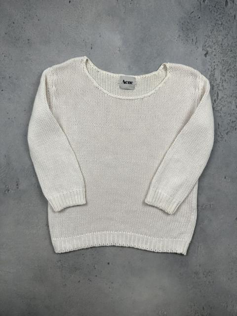 Acne Studios Acne Studios Marvelous SS10 Cotton Knit Sweater Ivory Crew