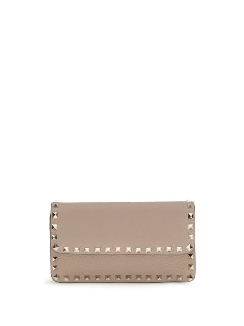 Valentino Valentino Garavani Rockstud Chain Wallet Poudre