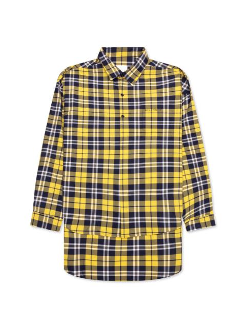 Givenchy OVERSIZED ASYMMETRICAL SMOCK SHIRT - DARK YELLOW