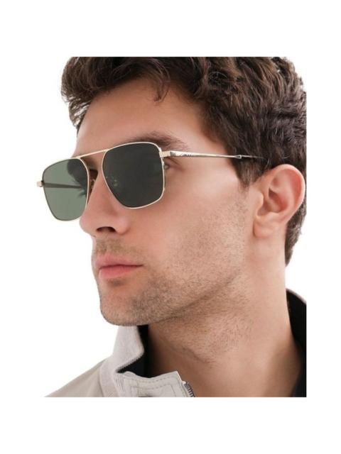 GUCCI NEW GUCCI SUNGLASSES GG0743S 001 GOLD/GRAY AVIATOR UNISEX