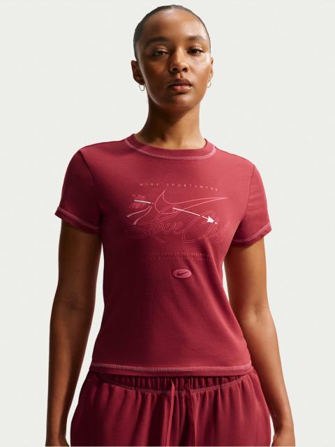 Nike Nike Sportswear Chill Knit Women's Slim Short-Sleeved Cropped T-Shirt
