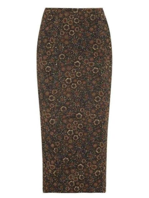 Other Designers Floral Jacquard Pencil Skirt