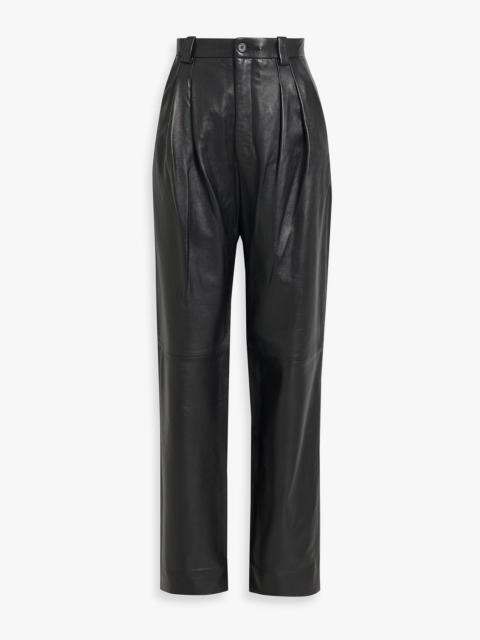 NILI LOTAN Etienne leather straight-leg pants