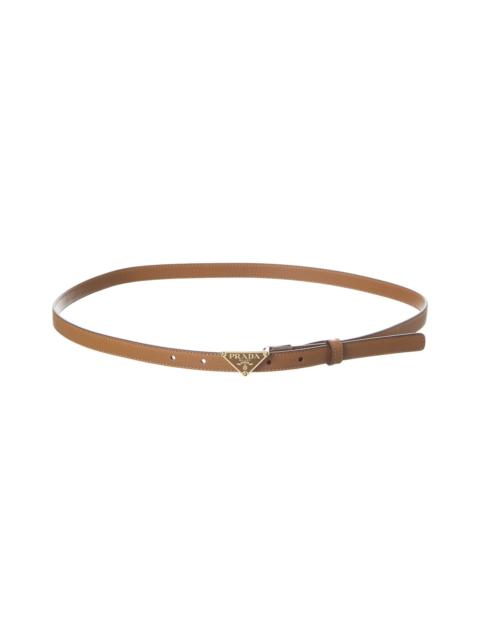 Prada Prada Logo Saffiano Leather Belt