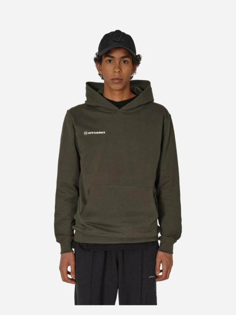AFFXWRKS Logo Hooded Sweatshirt Washed Black