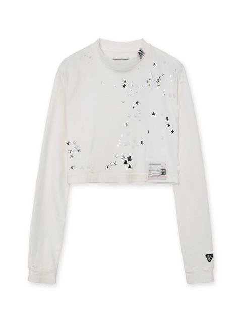 Maison MIHARAYASUHIRO Embellished Distressed LS Mini Tee