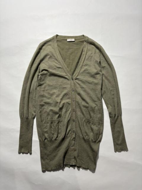 Brunello Cucinelli BRUNELLO CUCINELLI CASHMERE V NECK DECORATED BEADS CARDIGAN