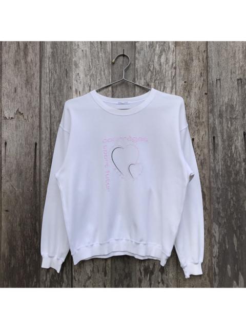 Other Designers Vintage - Vintage Courreges Sport Futur Sweatshirt Embroidery Big Logo