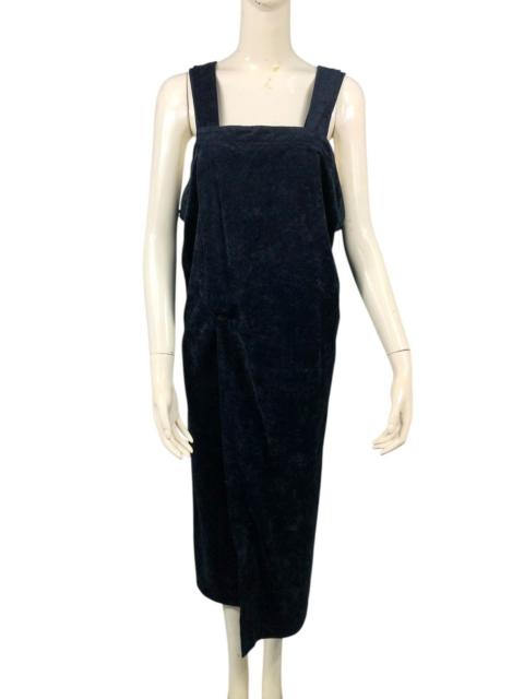 Comme Des Garçons 🔥VINTAGE COMME DES GARCONS MIDI DRESS VELVET RICH BLACK