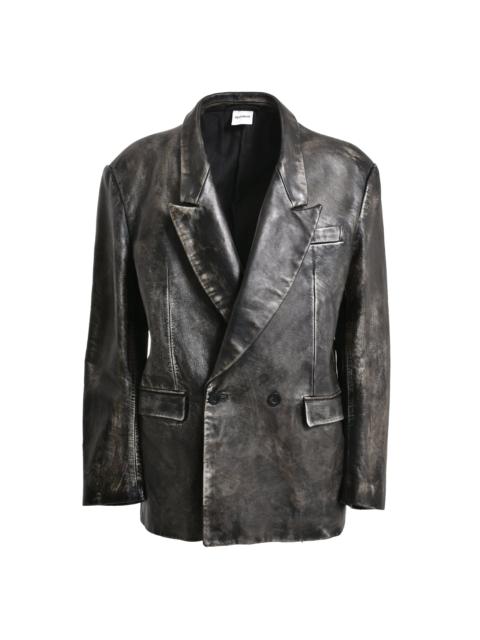 Readymade LEATHER JACKET / BLK