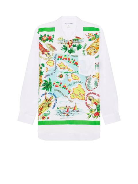 Comme des Garçons SHIRT Wide Classic Hawaiian Map Shirt