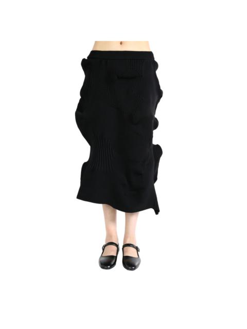 knitted midi skirt