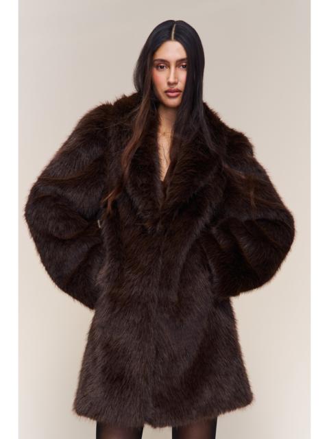GUIZIO ROXIE FAUX FUR COAT
