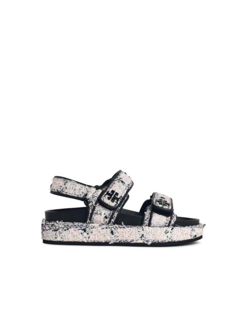 TORY BURCH Tory Burch 'KIRA' Leather And Fabric Sports Sandals