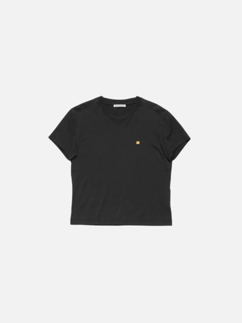 Acne Studios Face logo t-shirt - fitted - Faded black