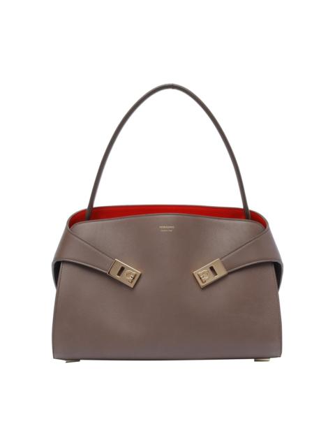 FERRAGAMO Ferragamo Women Medium Hug Soft Bicolor Shoulder Bag