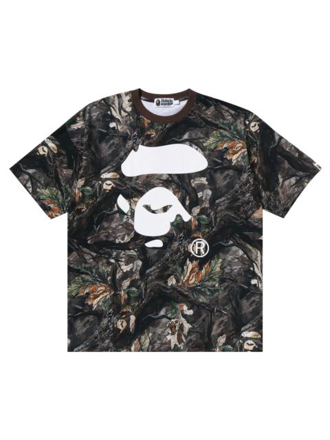 A BATHING APE® BAPE Tree Edge Camo Ape Face Relaxed Fit Tee 'Brown'
