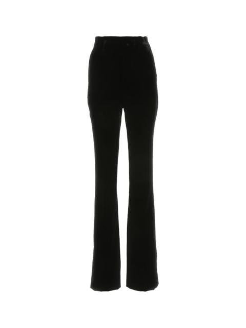SAINT LAURENT Saint Laurent Women Black Velvet Pant