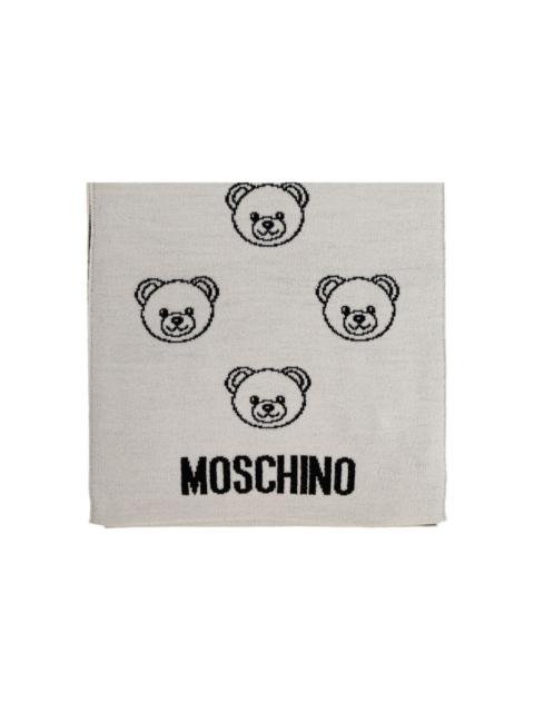 Teddy-print scarf