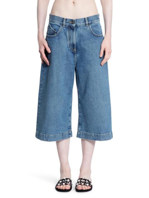 THE ATTICO Washed-Denim-Shorts