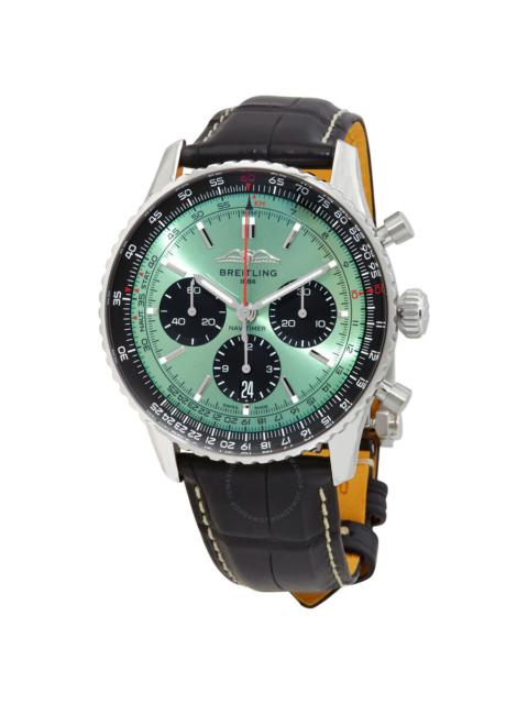 BREITLING Breitling Navitimer B01 Chronograph Automatic Chronometer Mint Green Dial Men's Watch AB0138241L1P1